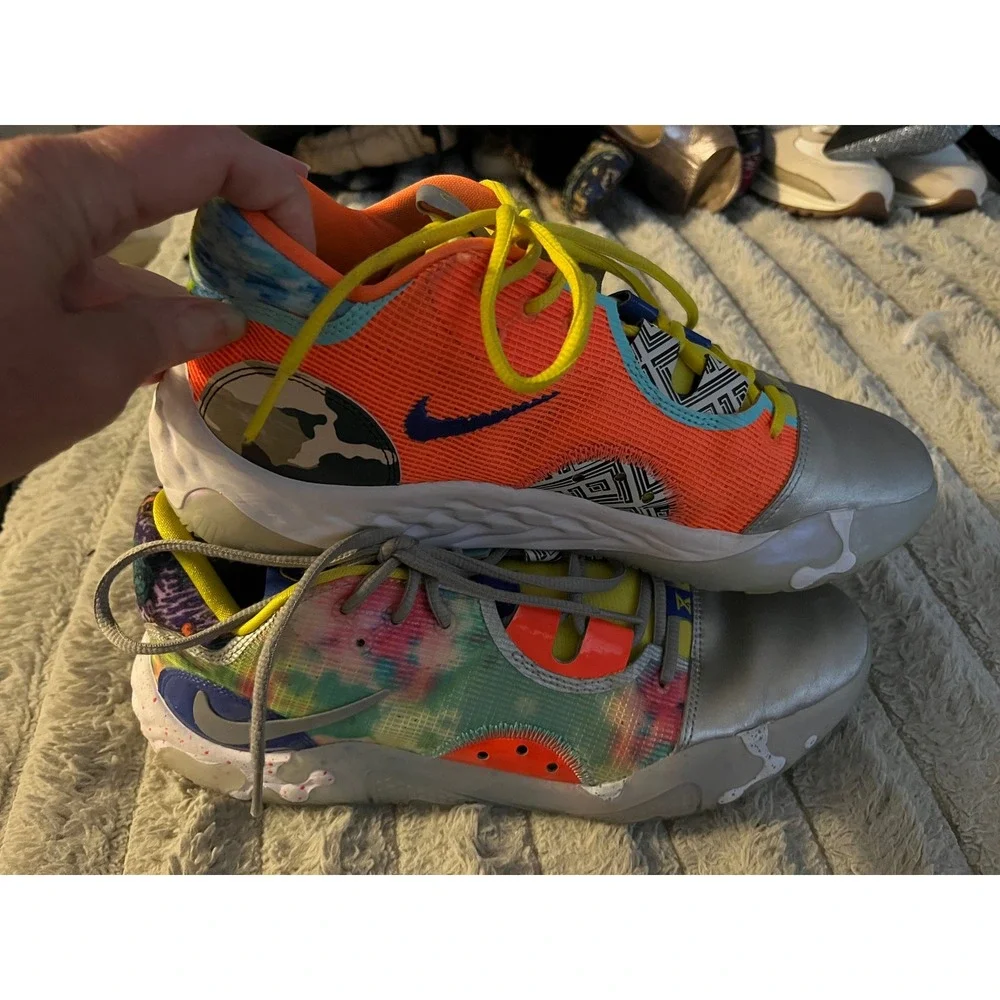 Nike PG 6 What The Paul George Silver Multi DH8446-101 Basketball Shoes Mens